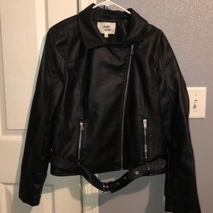 (Faux) Leather jacket “signal lost”